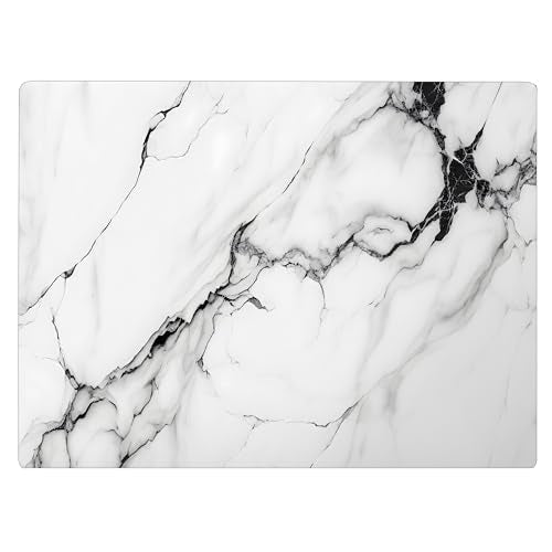 White Black Agate Marble Kitchen Glass Cutting Board Ocean Decorative Gift Marbled Granite Stone Rock Gift For Her Mom Wife