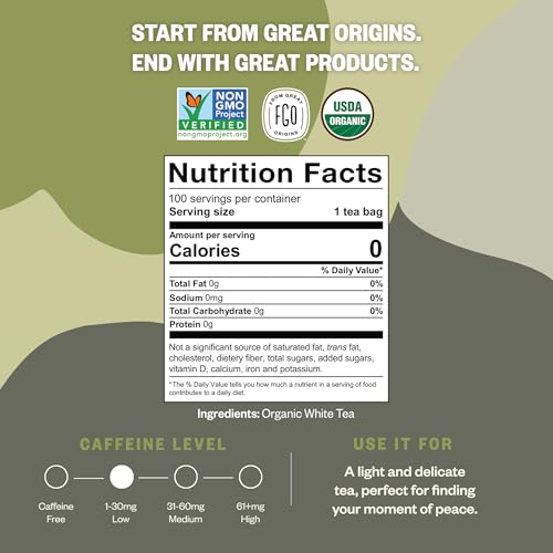 Organic White Tea (100 Count)