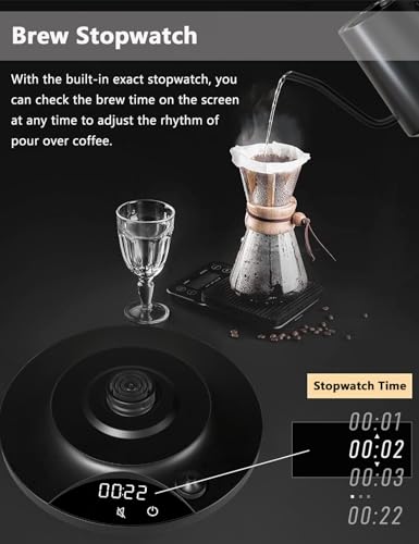Electric Kettles Gooseneck Electric Kettle with 1°F Precision Temp Control Fast Boiling Pour Over Coffee & Tea Kettle