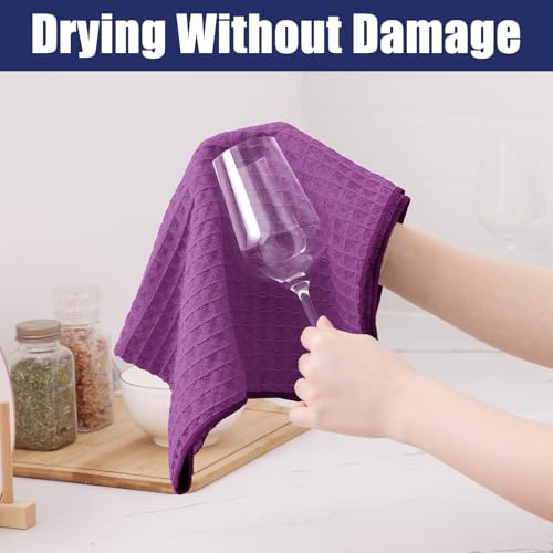 Microfiber Waffle Weave Kitchen Dish Cloths (8 Count)