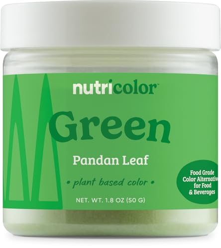 Green Plant Based Food Coloring From Pandan Leaf Powder