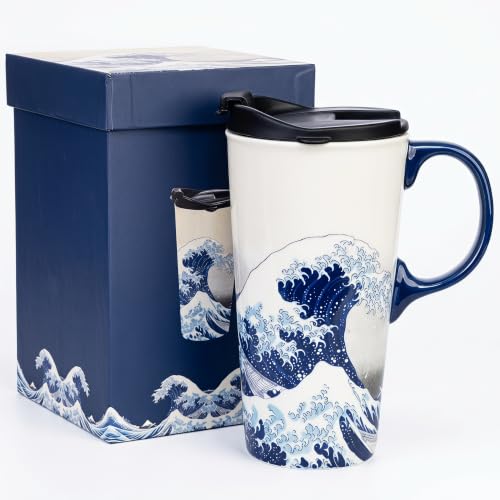 17oz Ceramic Travel Mug with Lid