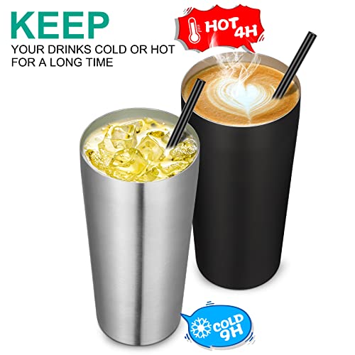 20oz Tumbler Bulk with Lid and Straw 6 Pack (6 Count)