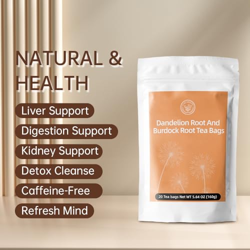 Roasted Dandelion Burdock Root Herbal Tea (20 Count)