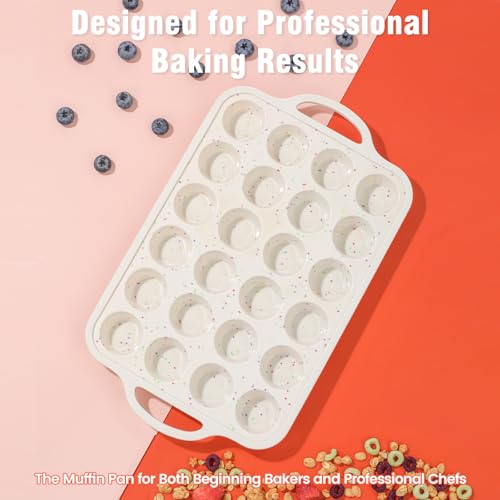 Silicone Muffin Pans With Metal Reinforced Frame (2 Count)