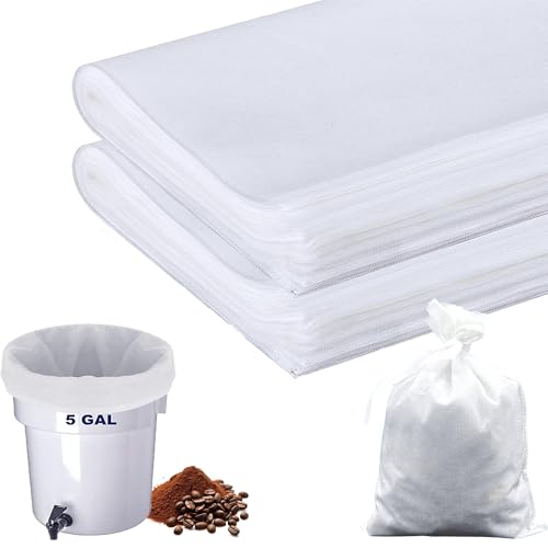 50 Pack Commercial Cold Brew Coffee Filters for 5 Gallon Buckets