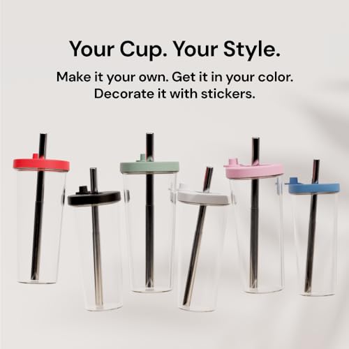 Reusable 24 oz Boba Cup and Straw