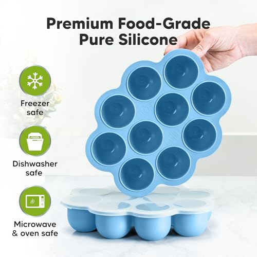 Silicone Food Freezer Trays with Lid