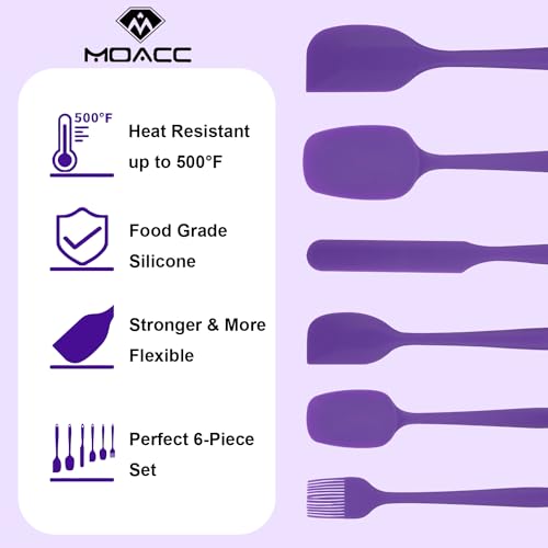 Silicone Spatulas Set (6 Count)