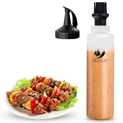 Silicone Basting Brush & BBQ Sauce Bottle
