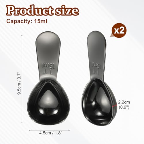2Pcs Stainless Steel Coffee Scoop (2 Count)