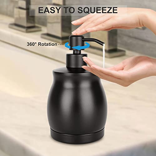 Black Stainless Steel Soap Dispenser