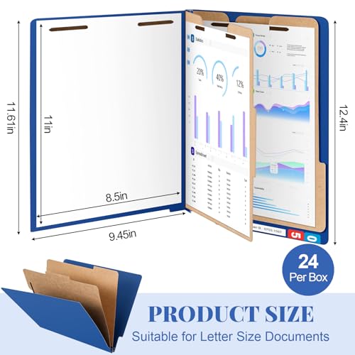 24 Pack Classification Folders