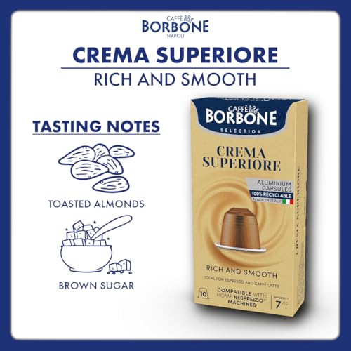 Crema Superiore Aluminum Capsules Compatible with Nespresso Original Machines (100 Count)