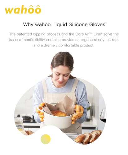 wahoo 12 Inch Liquid Silicone Oven Mitts