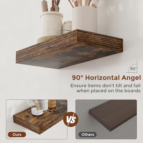16 Inch Floating Shelves for Wall Set of 2 (2 Count)