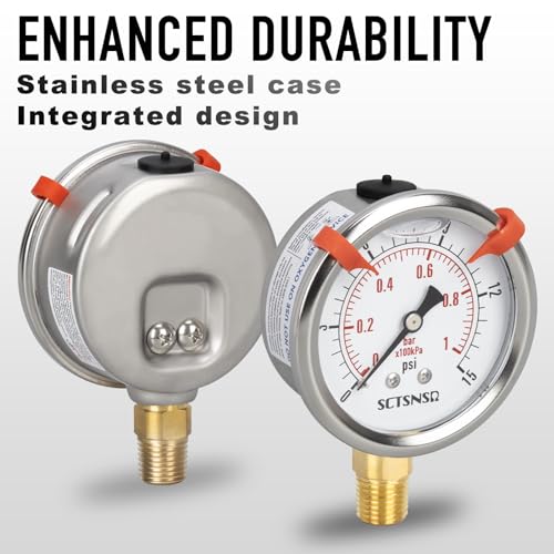 0 to 15 Psi Pressure Gauge
