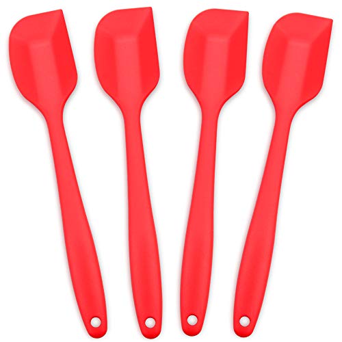 4 Piece Silicone Spatula Set with Stainless Steel Core (4 Count)