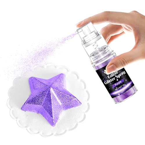Purple Edible Glitter Spray
