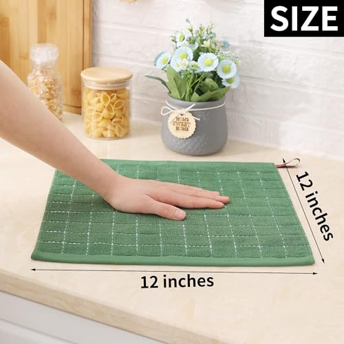 100% Cotton Terry Kitchen Dish Cloths (12 Count)