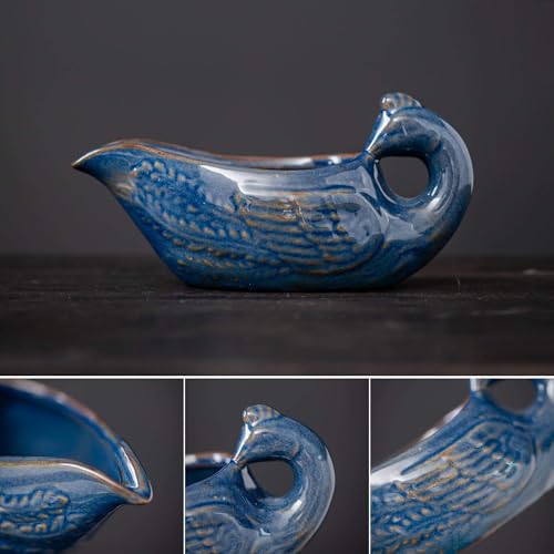 Ceramic Teapot with Infuser Semi Automatic Tea Set Magic Teapot with 8 cups Gradient Color