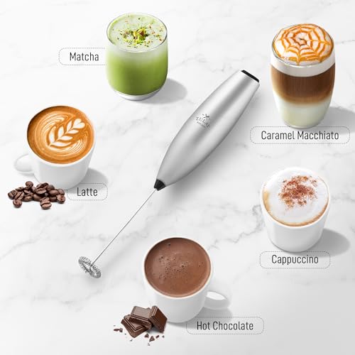 Zulay Powerful Milk Frother for Coffee with Upgraded Titanium Motor