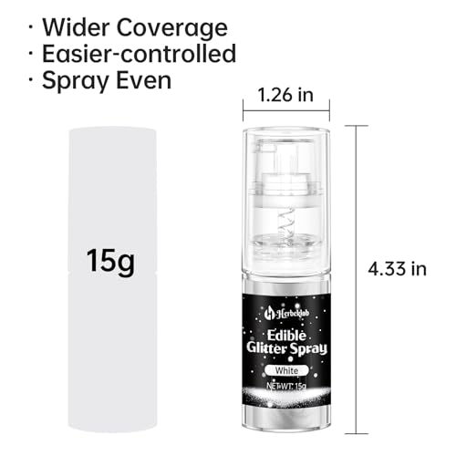 White Edible Glitter