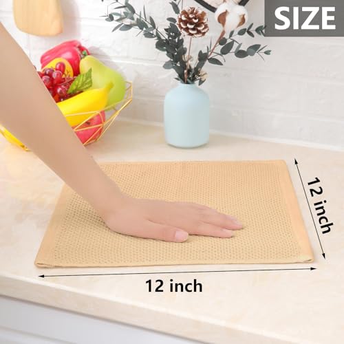 100% Cotton Waffle Weave Kitchen Dish Cloths 24 (24 Count)