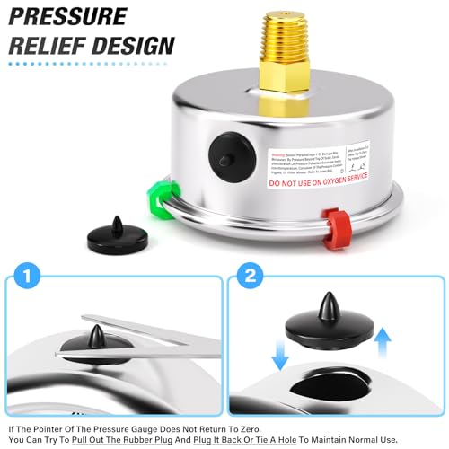 30inHG~30Psi Vacuum Pressure Gauge 1
