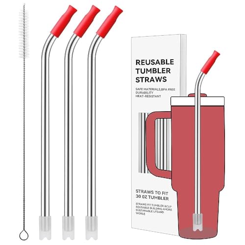 Bent Metal Straws for Stanley 30oz