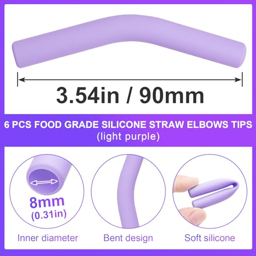 6Pcs Metal Straw Silicone Tips 5