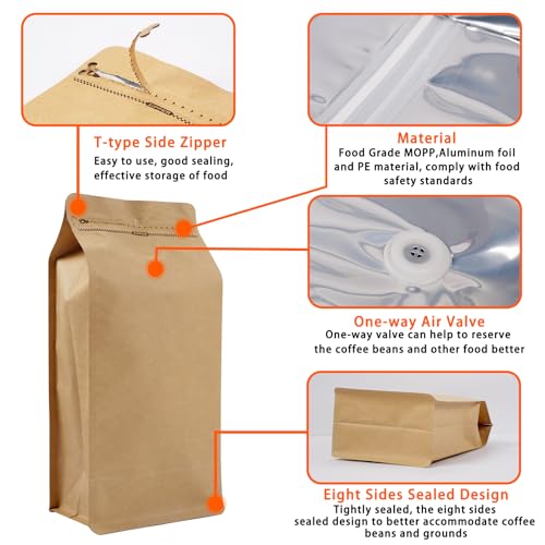 Coffee Bags with Valve (50 Count)