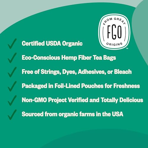 Organic Spearmint Leaf Tea (100 Count)