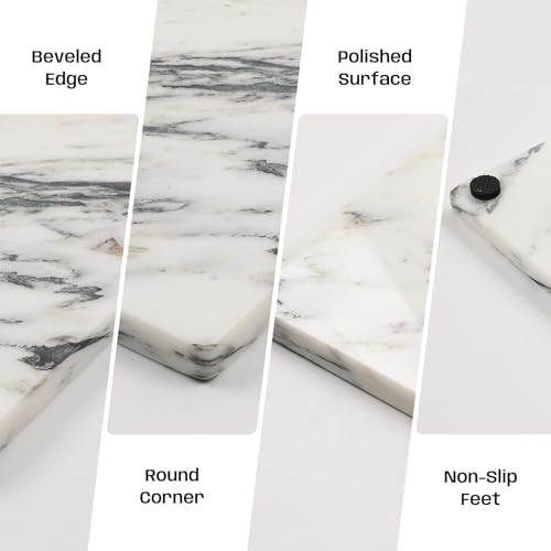 White Marble Cutting Board 12x20 Inch
