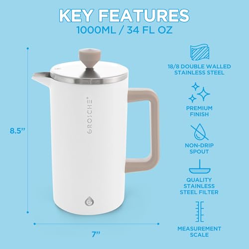 Dublin Double Wall Stainless French Press