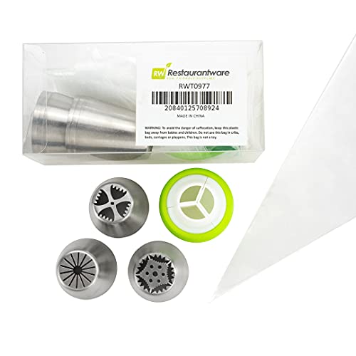 Pastry Tek Russian Piping Tips Set 20 Piece Durable Cake Decorating Kit