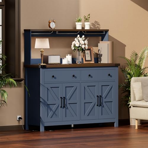 Hutch Storage Buffet Cabinet with Drawers