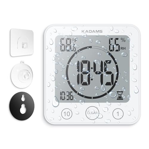 Shower Clock Waterproof Bathroom Timer