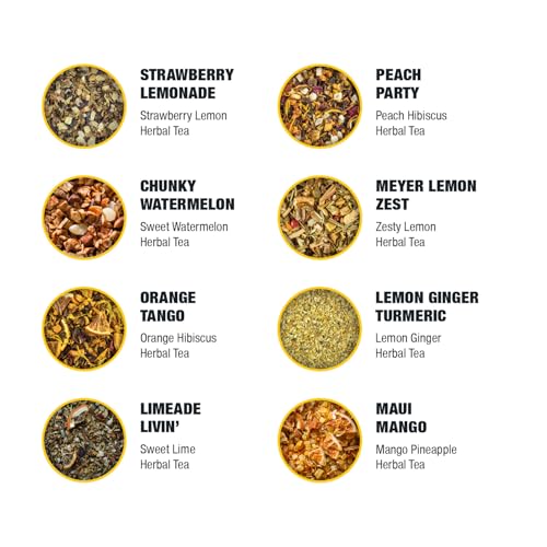 Caffeine Free Tiesta Tasting Sampler Dry Flight Set (19.25 Ounce)