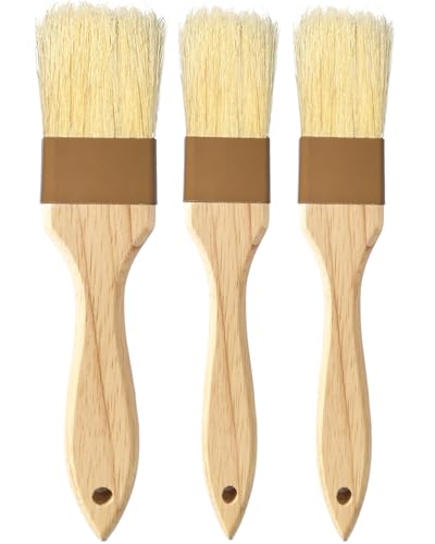 Pastry Basting Brush Natural Bristle (3 Count)