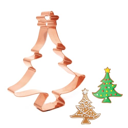 Large Christmas Tree with Star Cookie Cutter 5.5 Inch Handcrafted in USA