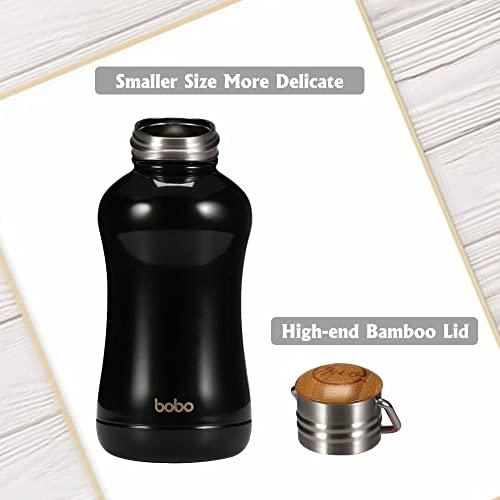 Mini Insulated Water Bottle With Bamboo Lid