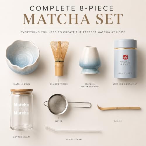 PREMIUM 8pcs MATCHA WHISK SET (8 Count)