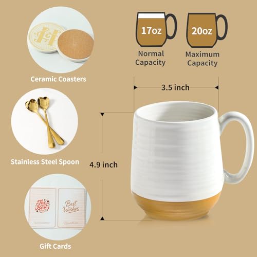 Ceramic Couple Coffee Mug Gift Set (2 Count)