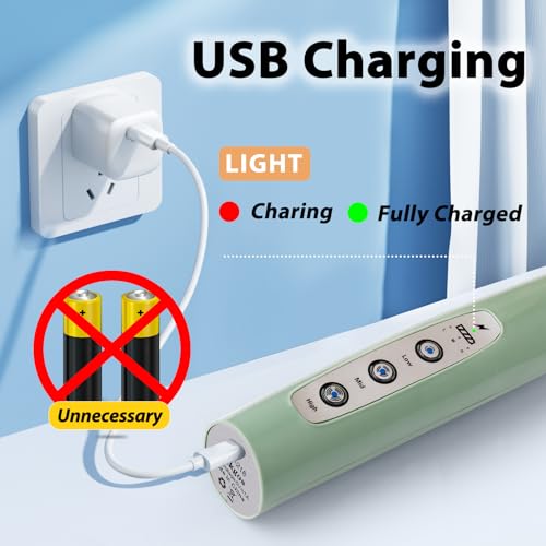 Milk Frother Wand Rechargeable Handheld Electric Whisk 3 Speed Adjustable