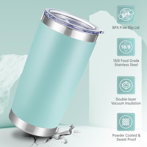 20 oz Tumblers Bulk Stainless Steel Tumbler with Lid (12 Count)