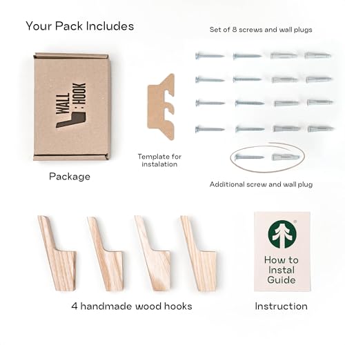 Wall Hooks Set of 4 (4 Count)