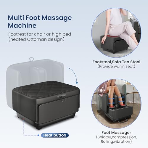 Shiatsu Foot & Calf Massager with Heat