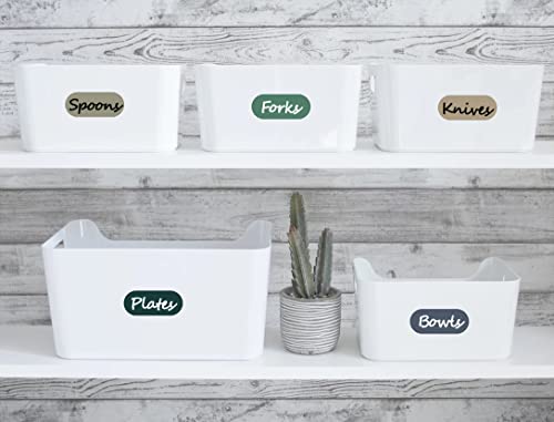 180Pcs Removable Labels for Jars Waterproof Self Adhesive Kitchen Label Stickers for Food Storage Containers