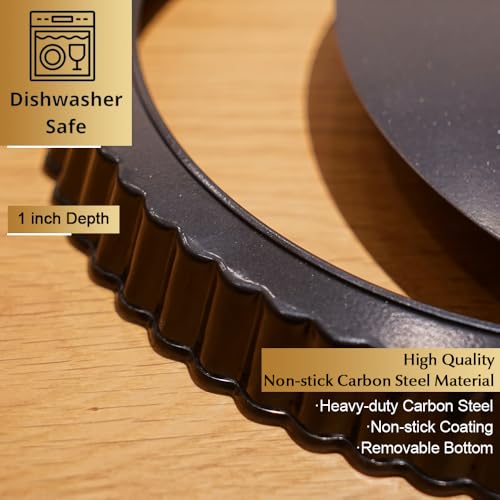 9 Inch Tart and Quiche Pan with Removable Bottom